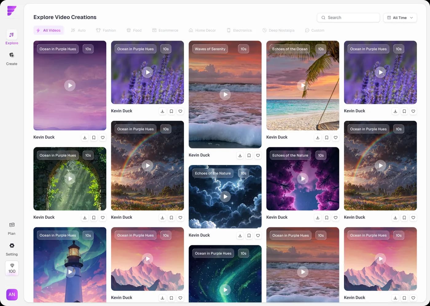Image gallery — Web app