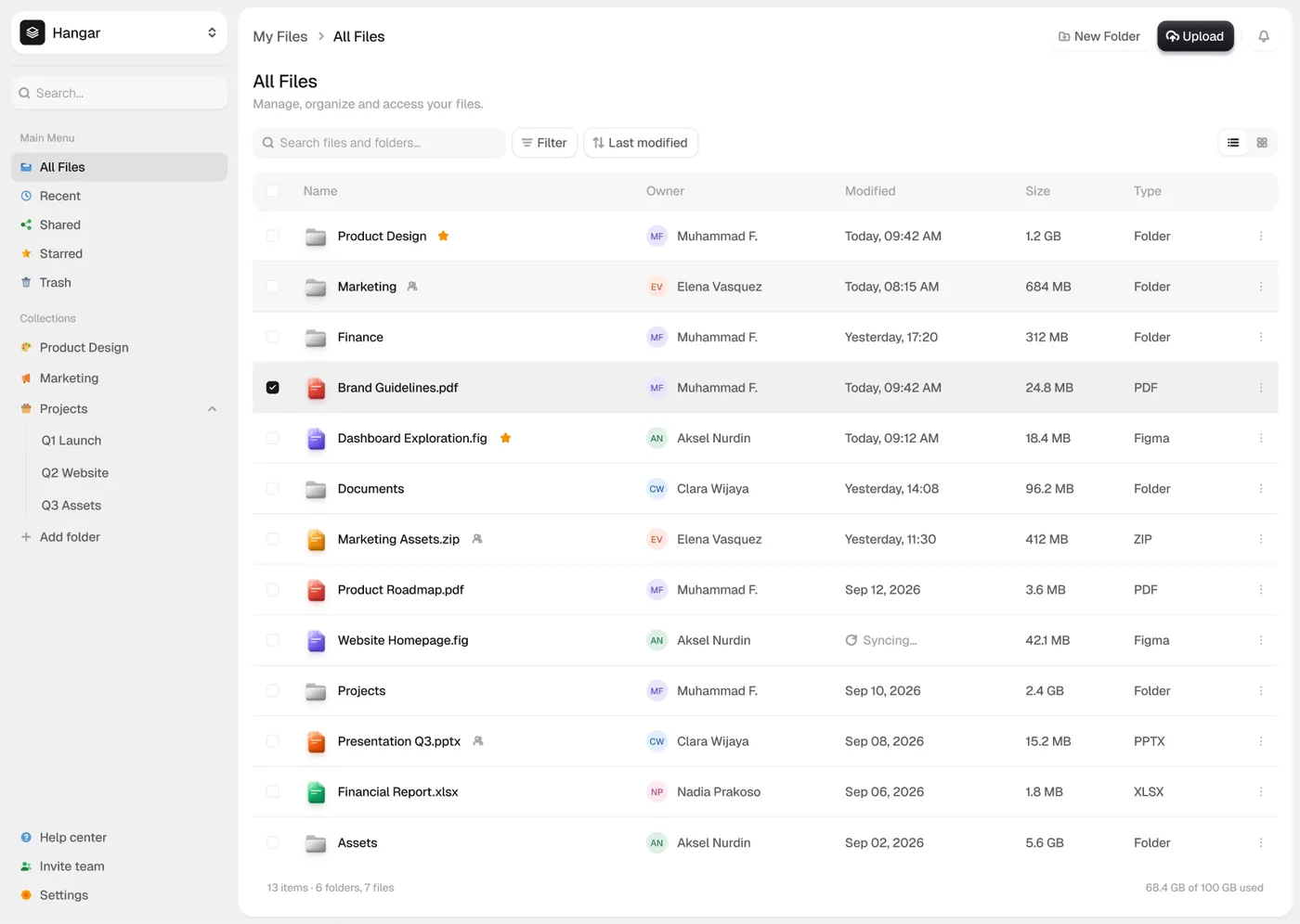 FileDash — Dashboard