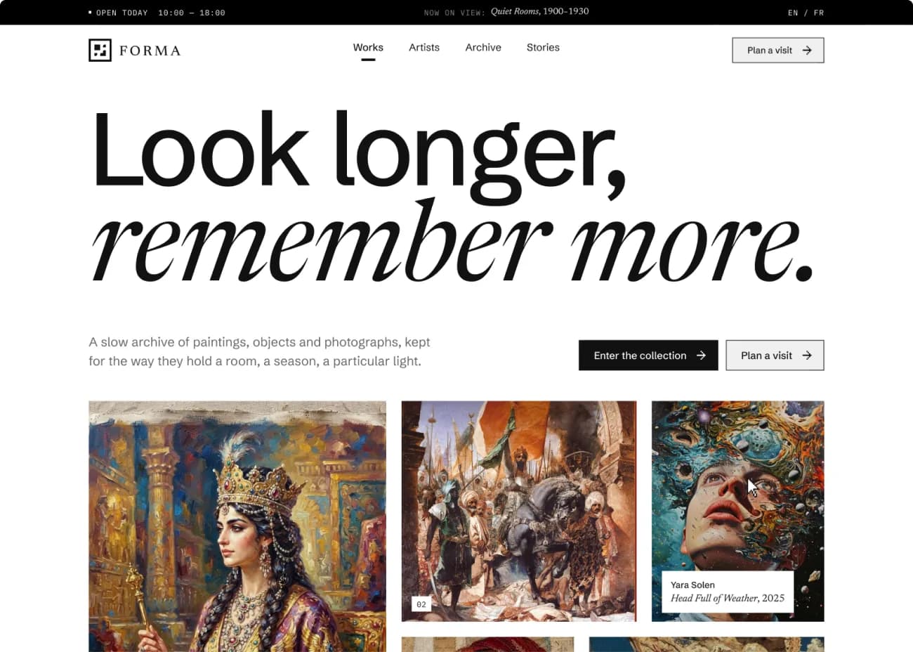 FORMA — Landing page