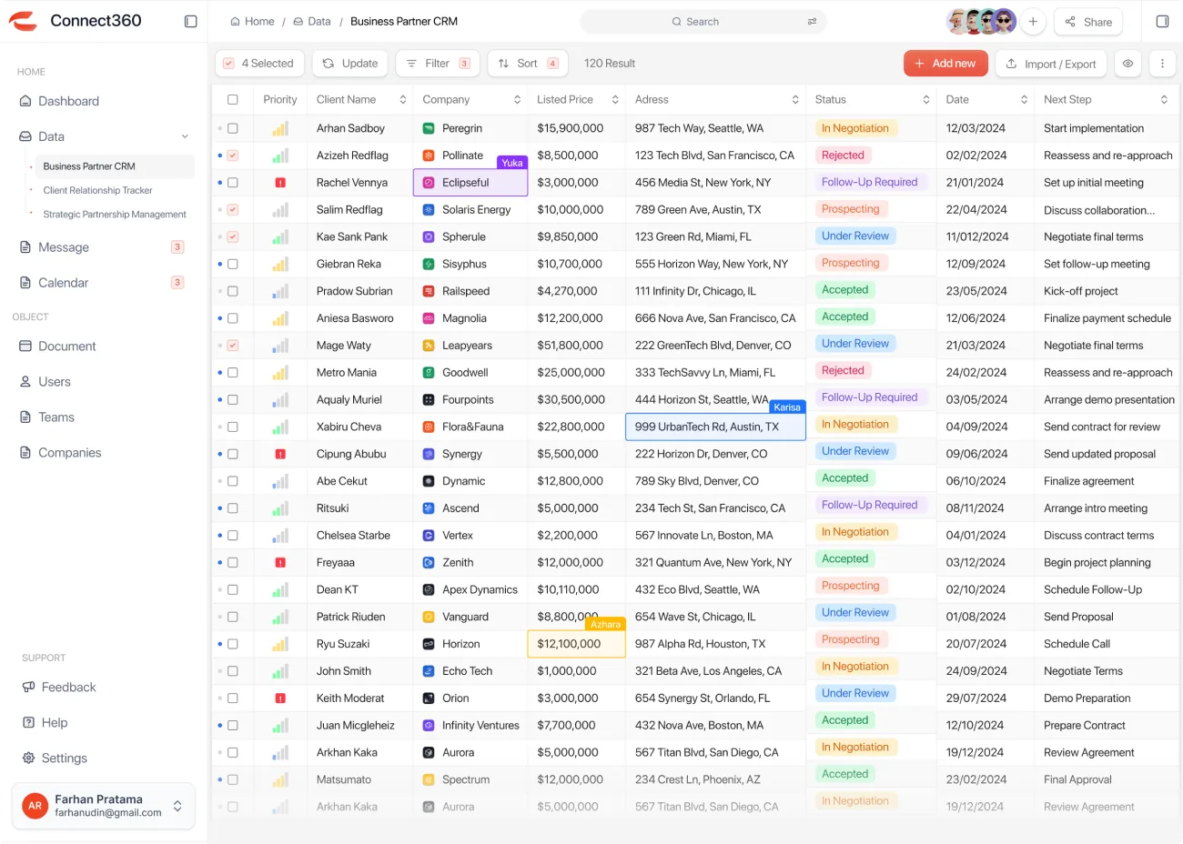Connect360 — Web app