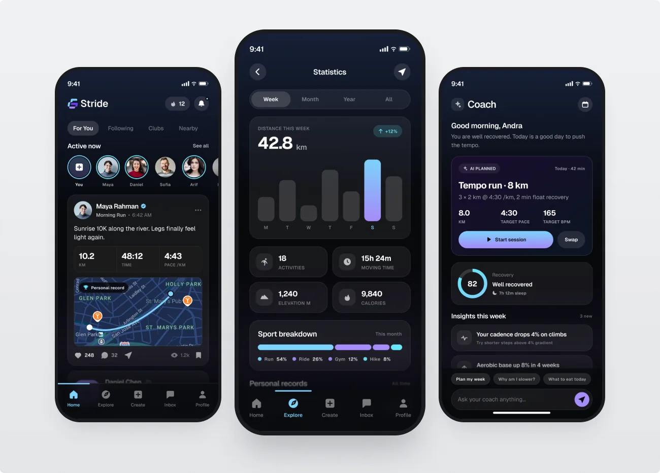 Stride — Mobile app